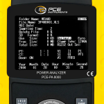 Power Meters PCE Instruments PCE-PA 8000 3-Phase-Power-Analyser, up to 600 V