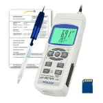 PCE Instruments PCE-228SLUR-ICA pH Meter, with pH-Electrode and Temperature Probe incl. ISO Calibration Certificate