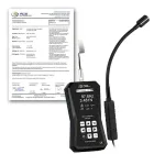 PCE Instruments PCE-BTM 2000L-ICA Belt Tension Meter for Fast and Accurate Measurement of Belt Tension with Gooseneck Sensor incl. ISO Calibration Certificate