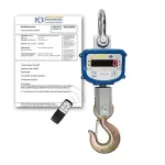 PCE Instruments PCE-CS 10000N-ICA Hanging Crane Scale, Up to 10000 kg incl. ISO Calibration Certificate