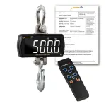 PCE Instruments PCE-CS 500LD-ICA Crane Scale with Remote Control Measuring Ranges 0 ... 500 kg incl. ISO Calibration Certificate