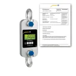 PCE Instruments PCE-DDM 3WI-ICA Hanging Crane Scale, up to 300 kg incl. ISO Calibration Certificate