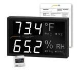 PCE Instruments PCE-EMD 10-ICA Digital Thermometer, 32.0 to 122.0 F incl. ISO Calibration Certificate