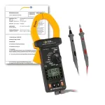 PCE Instruments PCE-GPA 62-ICA Digital Clamp Power Analyzer, 4.0 to 600V incl. ISO Calibration Certificate