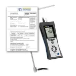 PCE Instruments PCE-HVAC 2-ICA Multifunction Air Flow Meter incl. ISO Calibration Certificate