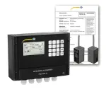PCE Instruments PCE-TDS 75-ICA Ultrasonic Flow Meter, 25 to 1200 mm incl. ISO Calibration Certificate