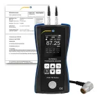 PCE Instruments PCE-TG 150 F2.5-ICA Ultrasonic Thickness Gauges with Data Memory incl. ISO Calibration Certificate