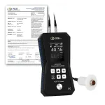PCE Instruments PCE-TG 150A HT-ICA Material Thickness Gauge with Data Memory and Adjustable Sonic Velocity incl. ISO Calibration Certificate