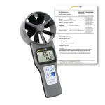 PCE Instruments PCE-VA 20-ICA Mulitfunction Aneometer, 0.2 to 30 m/s incl. ISO Calibration Certificate