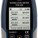 PCE Instruments PCE-428-KIT-N-ICA Environmental Meter with Sound Calibrator incl. ISO Calibration Certificate