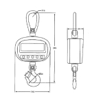 PCE Instruments PCE-CS 300-ICA Hanging Scales incl. ISO Calibration Certificate