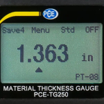 PCE Instruments PCE-TG 250 Portable Thickness Meter with an Easy-to-Read 4-Digit Display