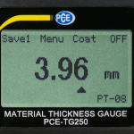 PCE Instruments PCE-TG 250 Portable Thickness Meter with an Easy-to-Read 4-Digit Display