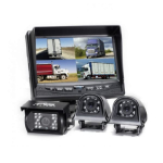 Rear View Safety RVS-062710-01 Backup Camera System with 7" QV Display, 1 x Backup Camera, Both Side Cameras, 66' Cable, 2 x 33' Cables