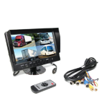 Rear View Safety RVS-6139Q 9" LED Digital Quad View Color Monitor (with power harness)