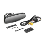 Rear View Safety RVS-718-2SC G-Series Rear View Replacement Mirror Monitor with Two 4.3" Displays