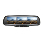 Rear View Safety RVS-718-3SC G-Series Rear View Replacement Mirror Monitor with Three 4.3" Displays