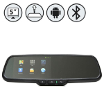 Rear View Safety RVS-718-5 G-Series Rear View Replacement Mirror Monitor With 5" Android Operated Display