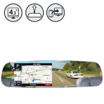 Rear View Safety RVS-718-FLML G-Series Rear View Frameless Mirror Monitor With 4.3" Mirrorlink Display