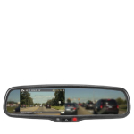 Rear View Safety RVS-718-HBB G-Series Rear View Replacement Mirror Monitor With Built-in Hidden Dash Camera