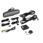 Rear View Safety RVS-718-PS G-Series Rear View Replacement Mirror Monitor With Backup Sensors