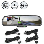 Rear View Safety RVS-718-PS G-Series Rear View Replacement Mirror Monitor With Backup Sensors