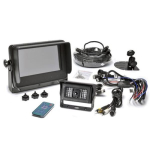Rear View Safety RVS-8129900Q Backup Camera System with Waterproof Quad View Monitor and Heated Camera, 66' Cable
