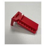 Reece Safety BS01R Ball Valve Lockout, Fits Ball Valve Size 1/2" to 1-1/4" Red