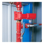 Reece Safety BS02R Ball Valve Lockout, Fits Ball Valve Size 1-1/2" to 2-1/2" Red