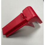 Reece Safety BS03R Ball Valve Lockout, Fits Ball Valve Size 2" to 8" Red
