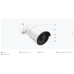 Reolink RLC-510A 1-Pack (White) 5MP PoE IP Camera with Person/Vehicle Detection, White