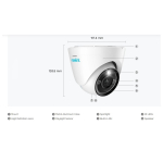 Reolink RLC-833A 1 Pack 4K Security IP Camera with Color Night Vision