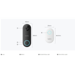 Reolink Reolink Video Doorbell WiFi 1-Pack Smart 2K+ Wired WiFi Video Doorbell with Chime