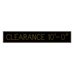 Signal-Tech 10921 TCL742A-C426/120-277VAC "CLEARANCE 10'- 0"" Outdoor Blank-out LED Direct-view Sign