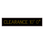 Signal-Tech 18281 TCL734A-B688/120-277VAC "CLEARANCE 10' 0"" Outdoor Blank-out LED Direct-view Sign