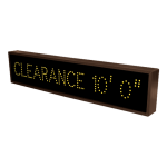 Signal-Tech 18281 TCL734A-B688/120-277VAC "CLEARANCE 10' 0"" Outdoor Blank-out LED Direct-view Sign