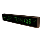 Signal-Tech 25345 TCL742GG-F618/120-277VAC "LEFT ARROW | LEFT TURN ONLY" Outdoor Blank-out LED Direct-view Sign