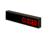 Signal-Tech 25883 PHX734GR-100/120-277VAC "OPEN | CLOSED" Outdoor Blank-out LED Backlit Sign