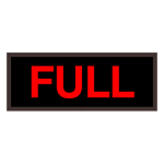 Signal-Tech 25926 PHX718R-135/120-277VAC "FULL" Outdoor Blank-out LED Backlit Sign