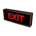 Signal-Tech 25927 PHX718R-190/120-277VAC "EXIT" Outdoor Blank-out LED Backlit Sign