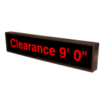 Signal-Tech 25933 PHX734R-C778/120-277VAC "Clearance 9' 0"" Outdoor Blank-out LED Backlit Sign
