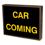 Signal-Tech 26029 PHX1418A-170/120-277VAC "CAR COMING" Outdoor Blank-out LED Backlit Sign