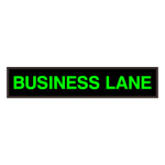 Signal-Tech 26530 PHX734G-215/120-277VAC "BUSINESS LANE" Outdoor Blank-out LED Backlit Sign