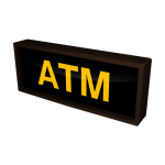 Signal-Tech 26712 PHX718A-125/120-277VAC "ATM" Outdoor Blank-out LED Backlit Sign