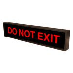 Signal-Tech 28505 PHX734R-E483/120-277VAC "DO NOT EXIT" Outdoor Blank-out LED Backlit Sign
