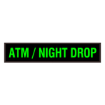 Signal-Tech 28579 PHX734G-127/120-277VAC "ATM/NIGHT DROP" Outdoor Blank-out LED Backlit Sign