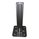 Signal-Tech 28589 P4X4D90B 90" Decorative 4x4 Post with 12" x 12" Base Plate