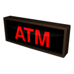 Signal-Tech 28665 PHX718R-125/120-277VAC "ATM" Outdoor Blank-out LED Backlit Sign