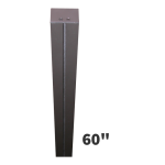 Signal-Tech 2887 P60 60" H Single Post (2-1/4" x 3") for Direct Burial