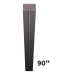 Signal-Tech 2889 P90 90" H Single Post (2-1/4" x 3") for Direct Burial